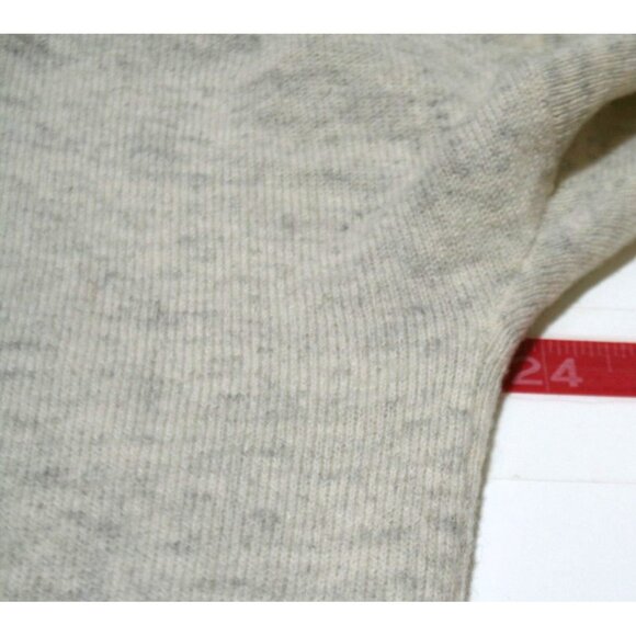 Vince 100% Cashmere Open Front Cardigan Sweater Womens M Cream/Gray Quiet Luxury - Picture 5 of 7